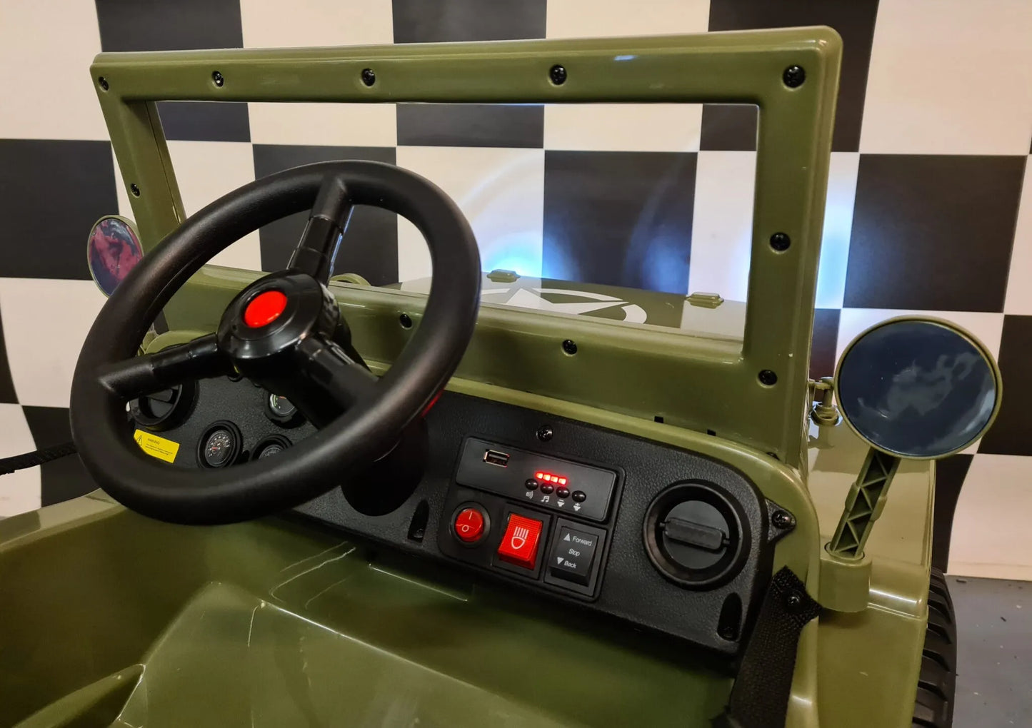 Willy Jeep Kinderauto 12V – Robuuste éénpersoons kinderjeep met afstandsbediening