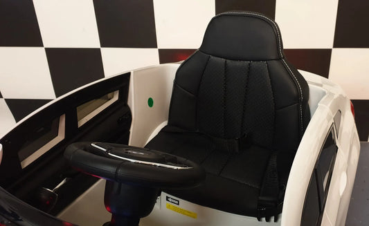 Elektrische Kinderauto BMW GT 12 volt wit – Luxe 1-persoons auto met afstandsbediening