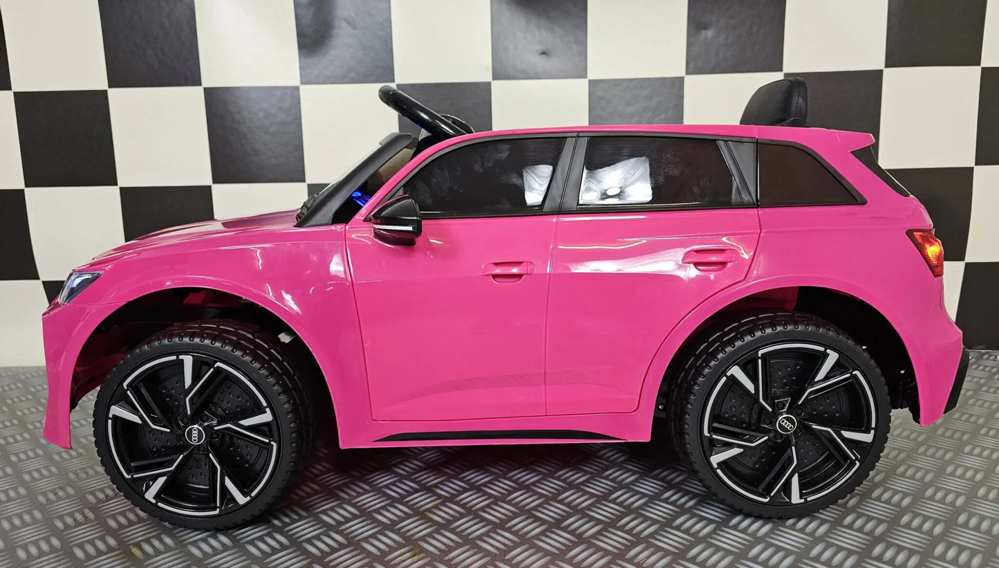Audi RS6 12v roze Kinderauto – Luxe in Miniatuur, Rijplezier in Groot Formaat